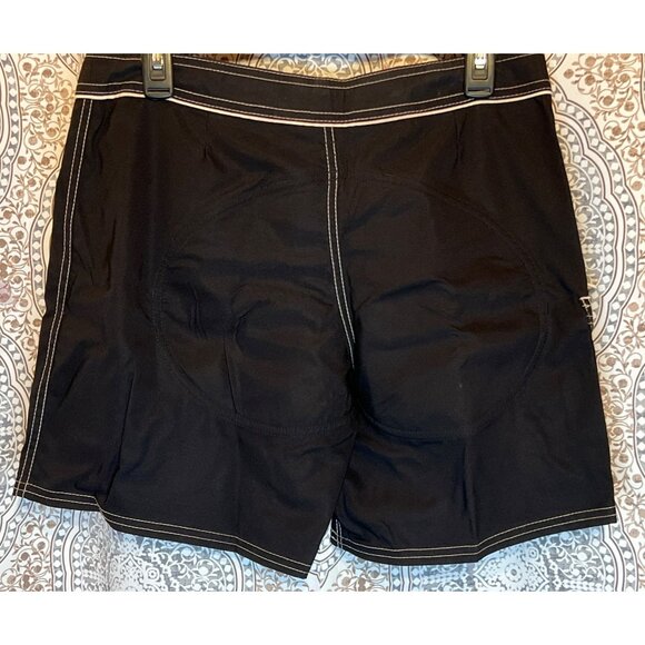 Mysterioso Womens Cycling Shorts Size 8 Black With White Stitching - Picture 3 of 13